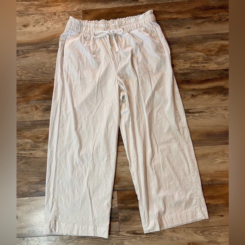 Lane Bryant Linen Blend Women's White Pants